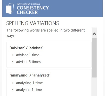 Ms Consistency Spelling